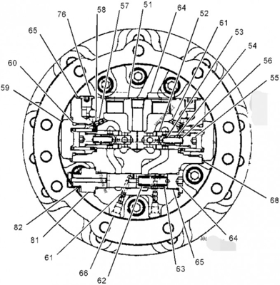PC30/PC30-7/PC35/PC40 掘削機部品旅行遊星歯車第 1 キャリア Assy